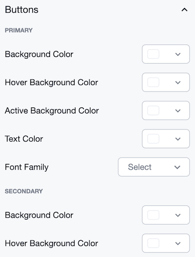 Style components menu